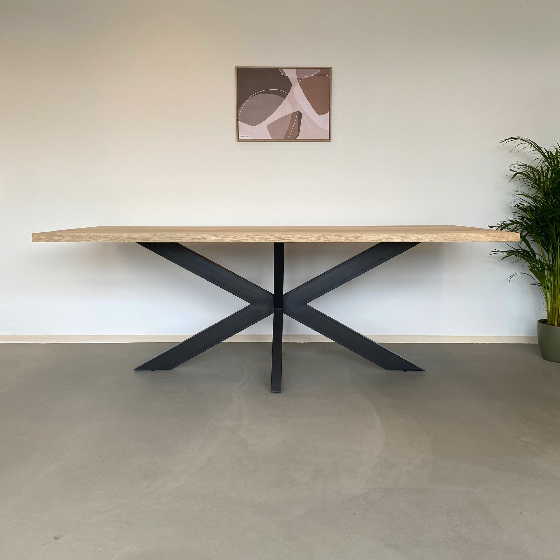 Boomstam eettafel "Kyan" 