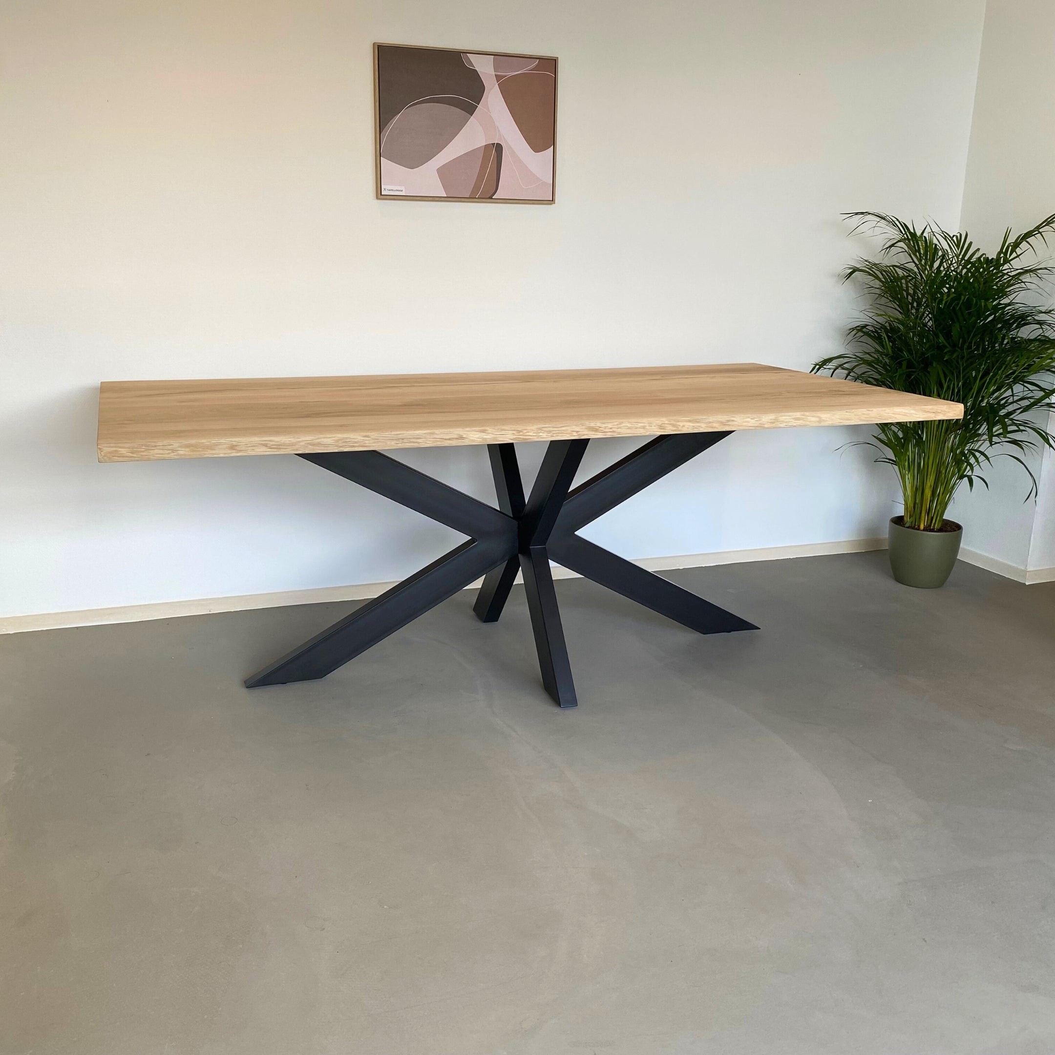 Boomstam eettafel "Kyan" 