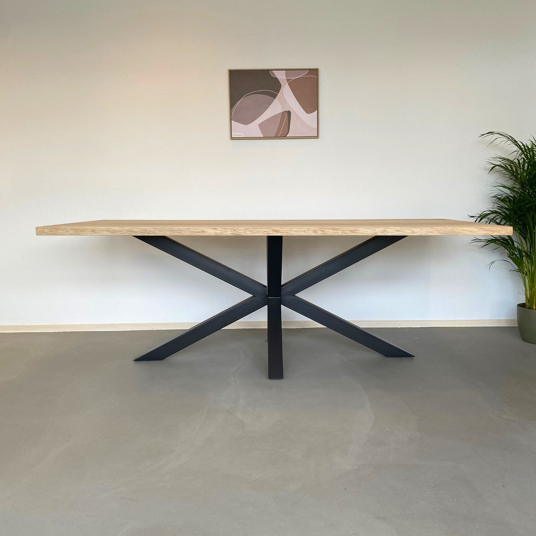 Boomstam eettafel "Mace" 